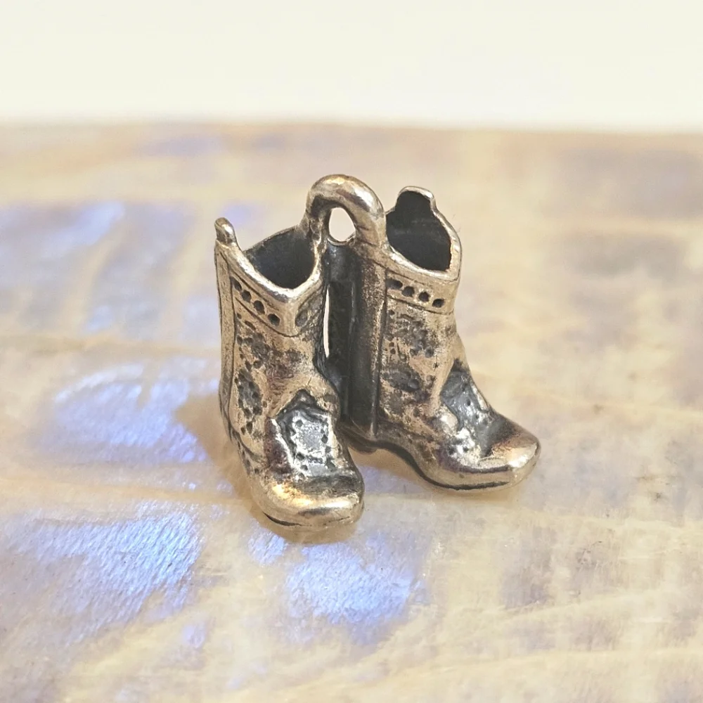 James Avery Sterling Silver 925 Pair of Cowboy Boots Charm Pendant